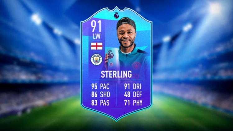 W grudniu Sterling otrzymał kartę Piłkarza Roku Premier League