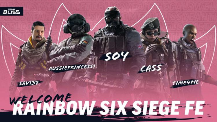 Team Bliss podpisała żeński skład Rainbow Six