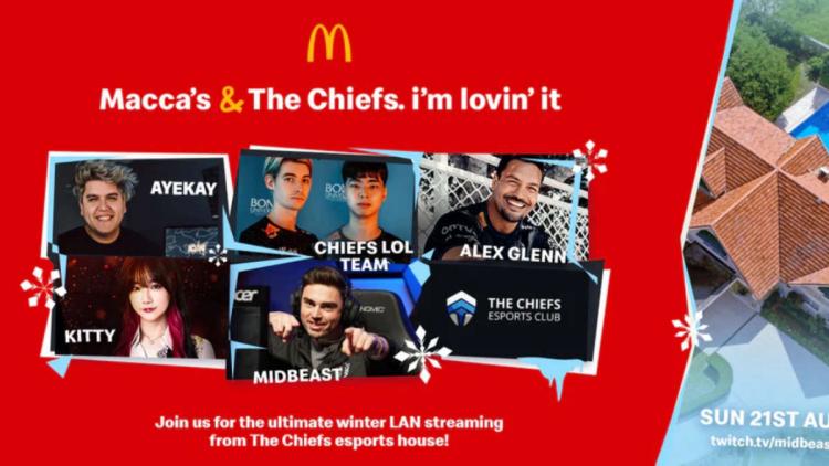 McDonald zostaje partnerem The Chiefs Esports Club