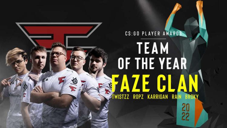 FaZe Clan została najlepszą drużyną 2022 roku według ESL