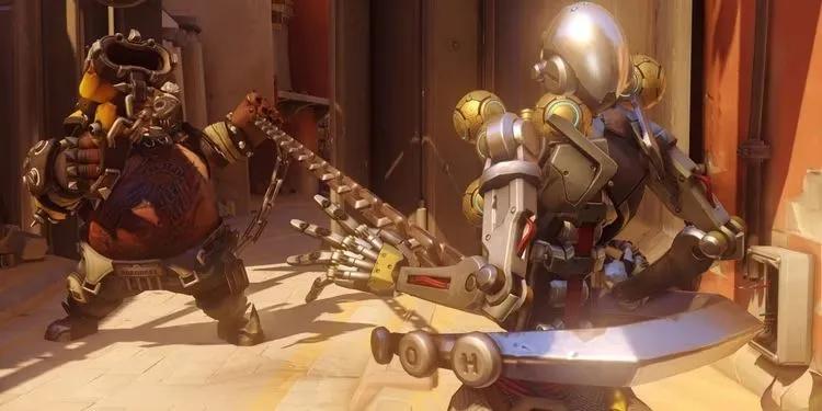 A Roadhog Chain Hook Glitch in Overwatch 2 Creates Baffling Teleportation Effect