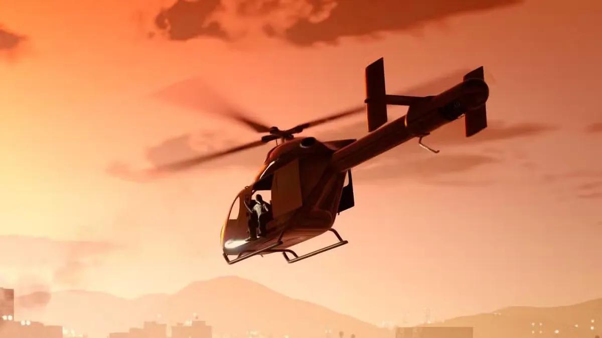 Gracz GTA Online napotyka zabawną usterkę helikoptera