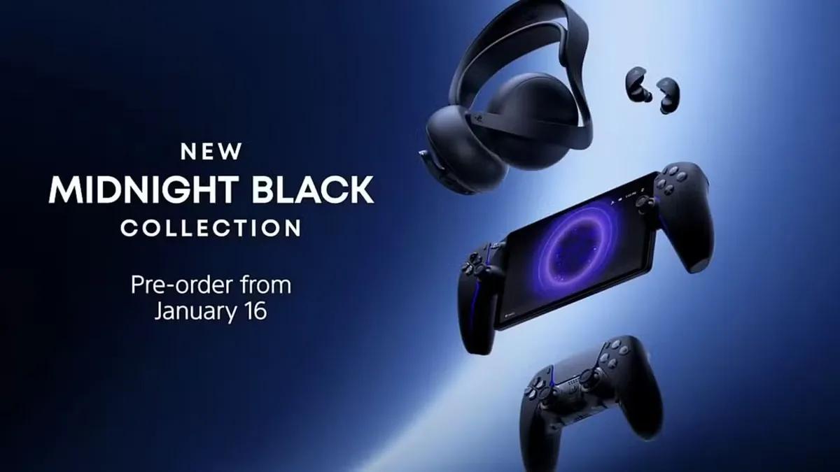 Sony prezentuje kolekcję Midnight Black dla akcesoriów PlayStation 5