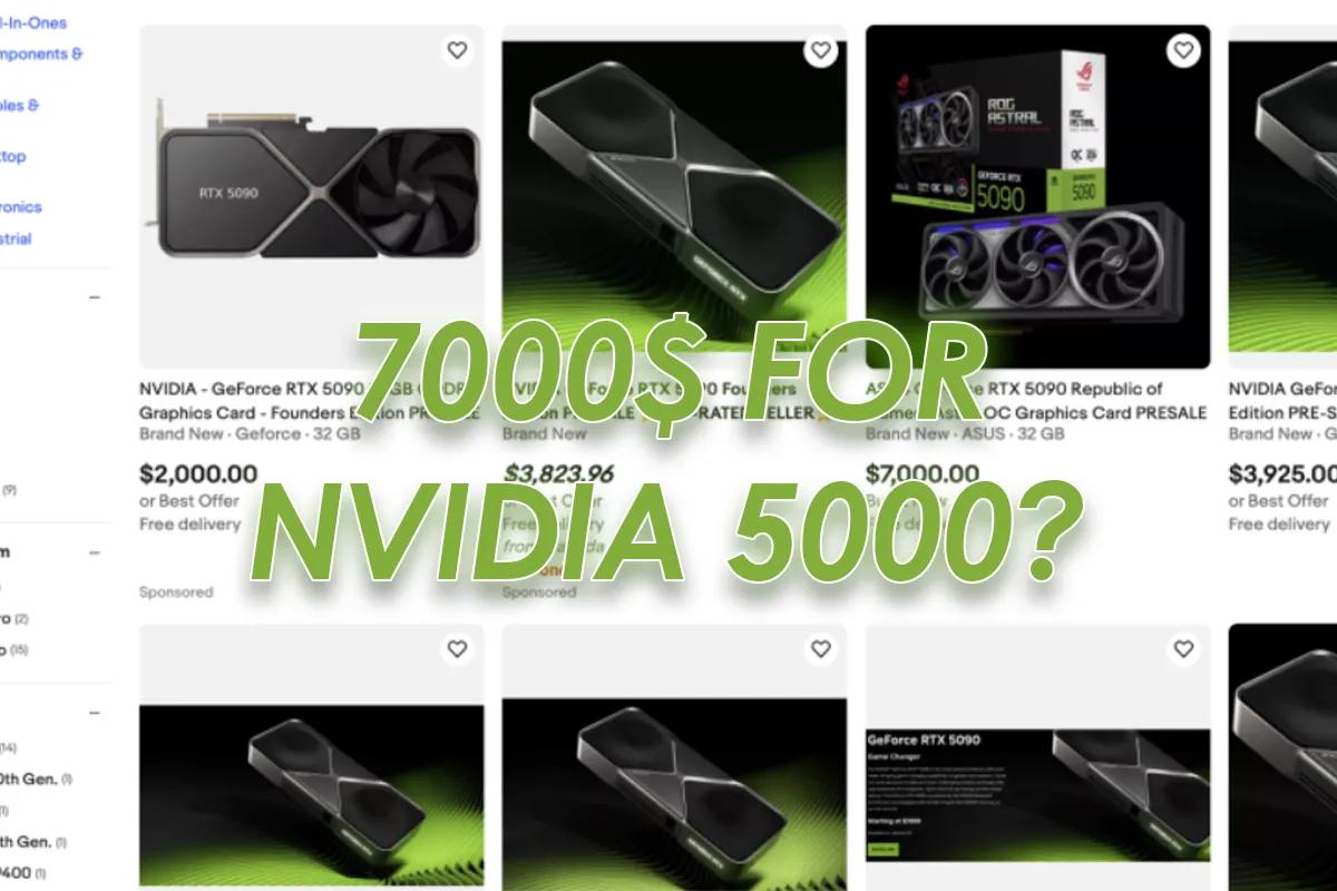 GeForce RTX 5090 na eBay za nawet 7000 USD przed premierą