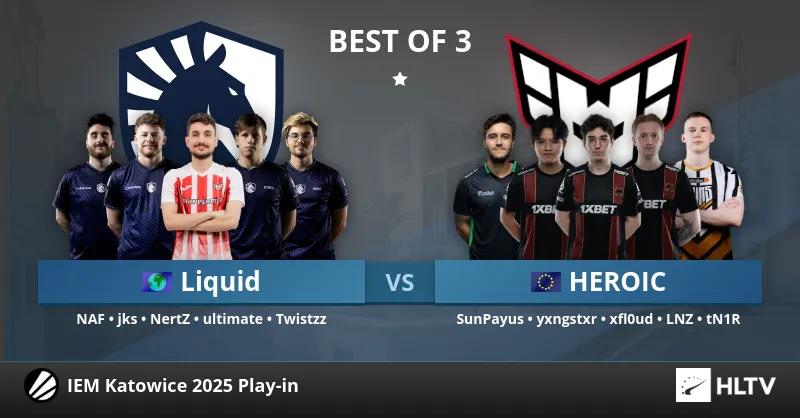 HEROIC pokonuje Team Liquid w finałowym meczu dnia 1 na IEM Katowice 2025