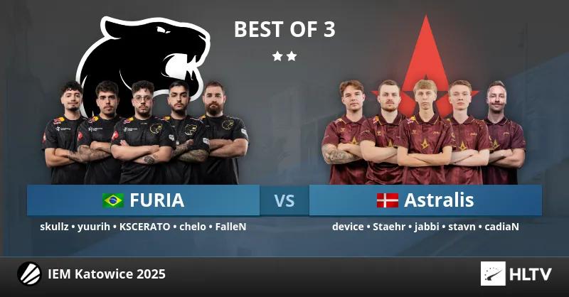 Triumf Astralis nad FURIA Esports w emocjonującym półfinale niższej drabinki na IEM Katowice 2025