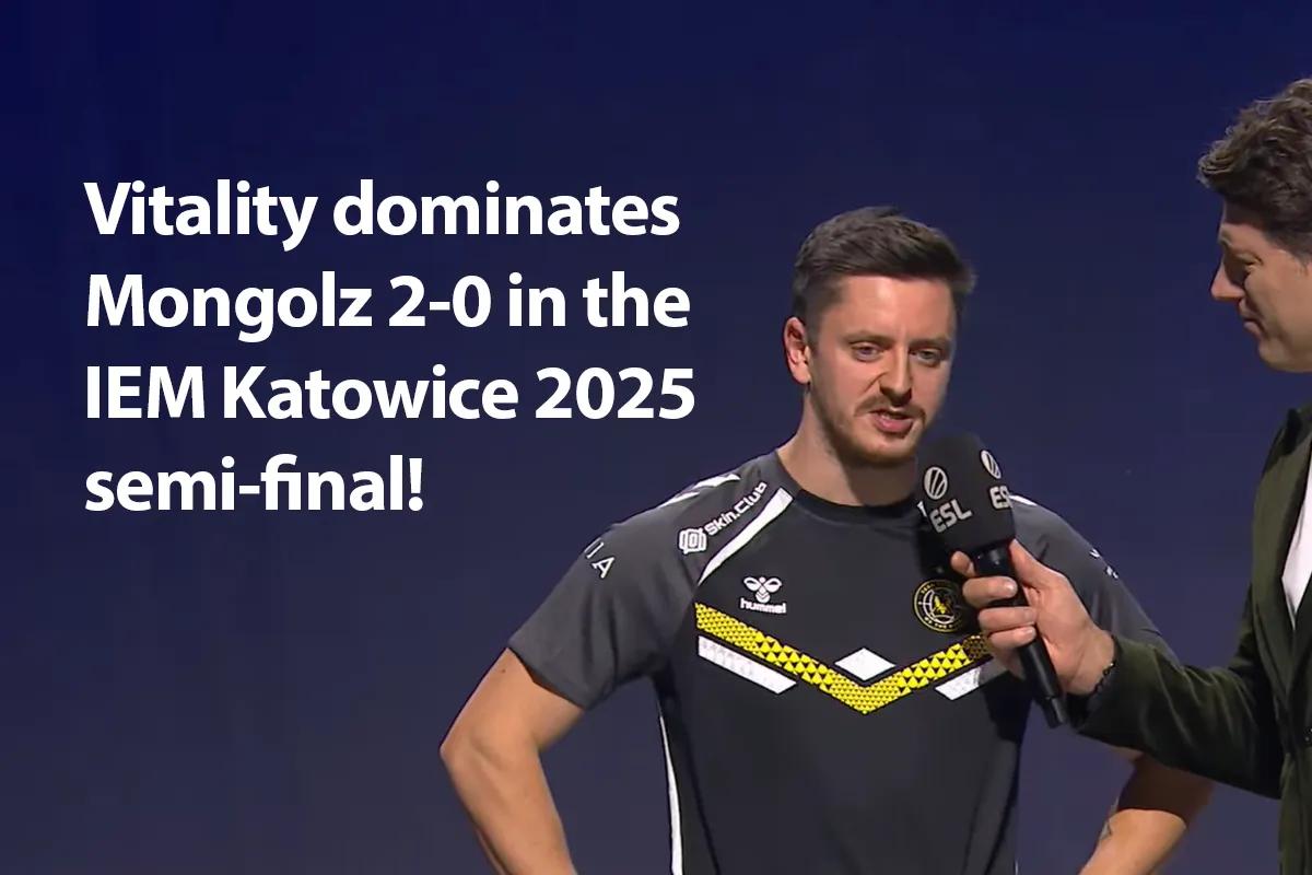 Vitality pewnie pokonało Mongolz w półfinale IEM Katowice 2025