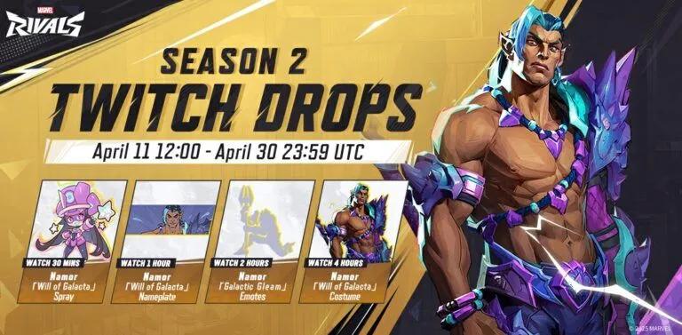Marvel Rivals rozpoczyna sezon 2 z ekskluzywnymi dropami dla graczy na Twitchu