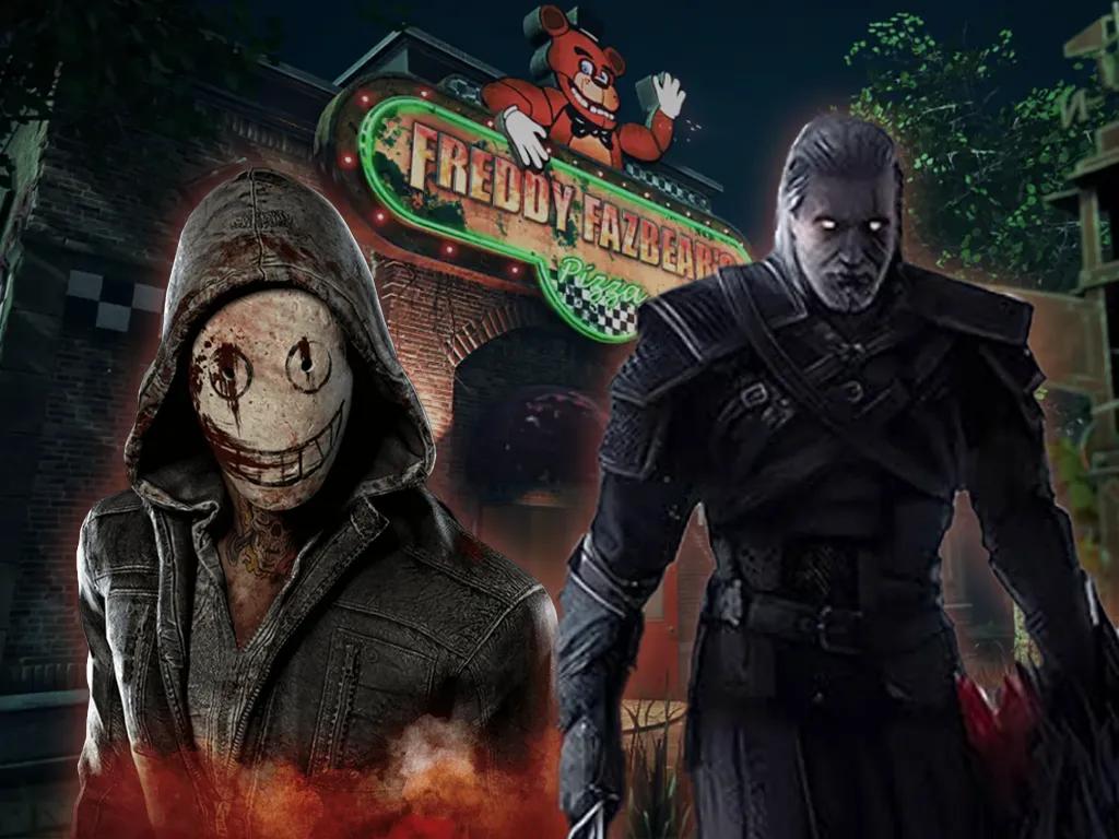 Dead by Daylight x Wiedźmin x FNAF: Geralt, Springtrap i Pizza Deathtraps