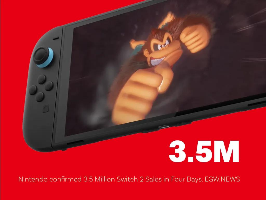 Switch 2 bije światowe rekordy z 3,5 mln sprzedanych egzemplarzy w cztery dni