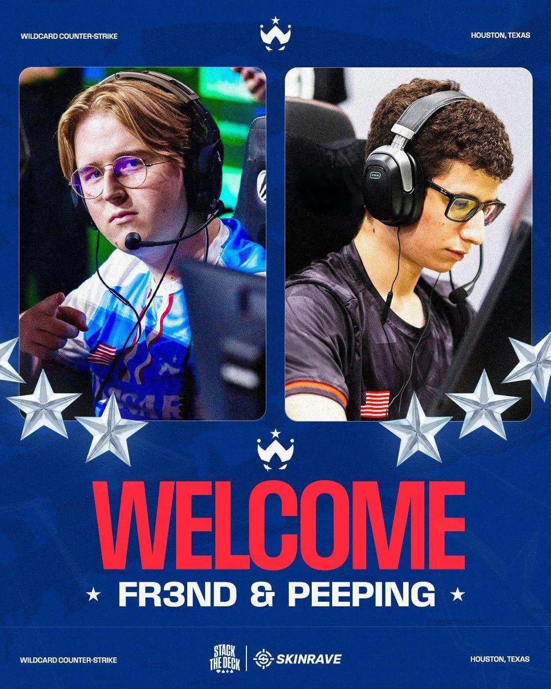 Wildcard ogłasza zastępstwa za stanisława i phzy'ego: Peeping i fr3nd dołączają do głównego składu CS2