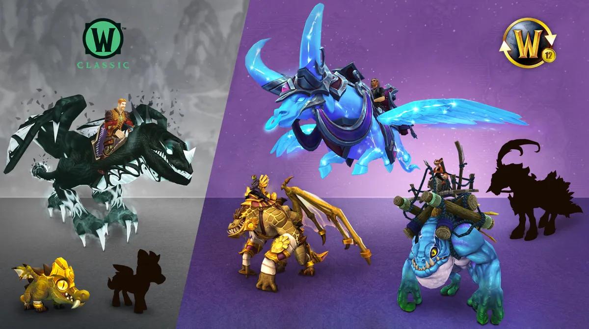World of Warcraft ujawnia nagrody za 12-miesięczną subskrypcję na rok 2026 w postaci nowych tura astralnego i drapieżnika z blizną Sha