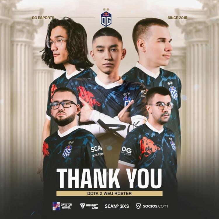 OG rozwiązuje skład Dota2