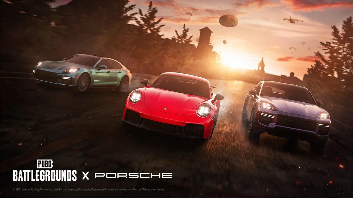 PUBG Mobile x Porsche powraca w wersji 4.1: wydarzenie Motor Cruise wprowadza kultowe supersamochody na pola bitew