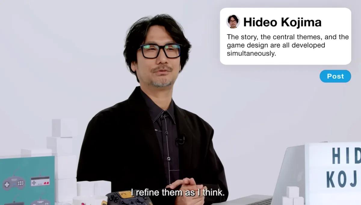 Kojima zwraca kamerę na siebie i ponownie analizuje swoje twórcze zasady