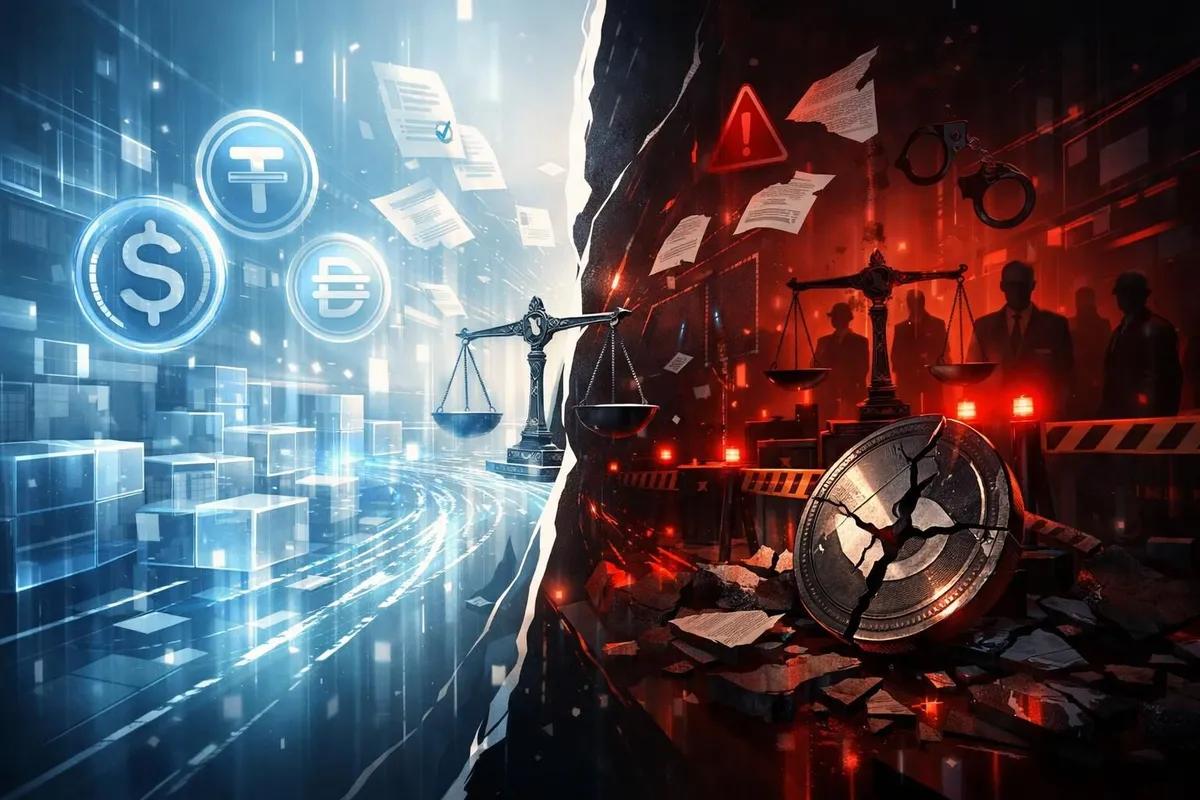 Ostry kontrast w wykorzystaniu stablecoinów