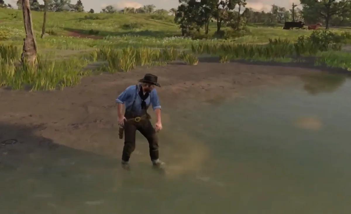 Modyfikacja Red Dead Redemption 2 dodaje możliwość prawidłowego mycia w rzekach i jeziorach