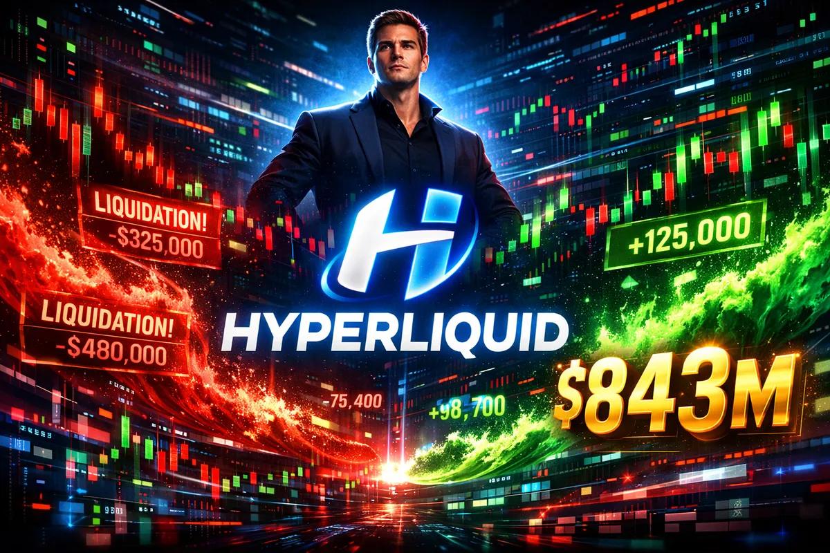 James Wynn wyniósł Hyperliquid na szczyt: Jak szum wokół likwidacji przyniósł platformie 843 miliony dolarów w 2025 roku