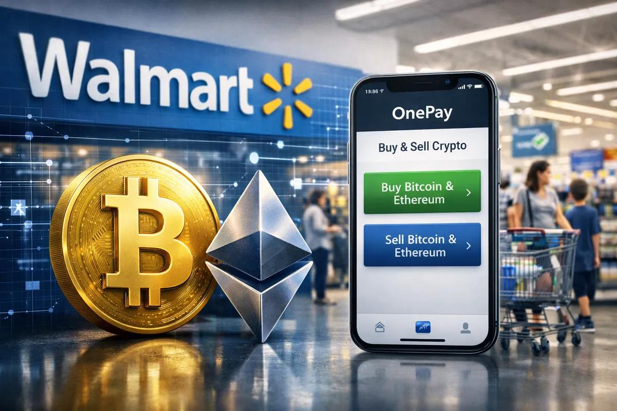 Walmart uruchamia handel Bitcoinem i Ethereum za pośrednictwem aplikacji OnePay: Krok w kierunku masowej adopcji kryptowalut