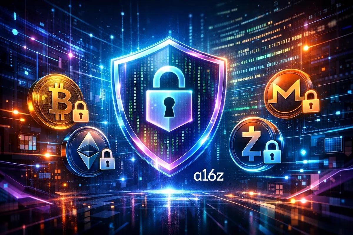 Prywatność jako główny trend w kryptowalutach w 2026 roku: prognozy Andreessen Horowitz i najnowsze osiągnięcia