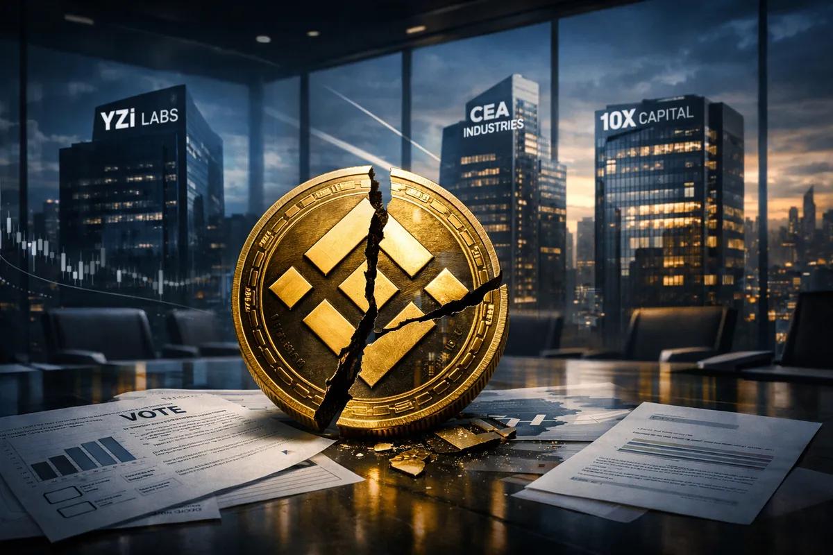 YZi Labs eskaluje walkę z CEA Industries i 10X Capital w związku z pivotem skarbowym BNB i wątpliwościami dotyczącymi ładu korporacyjnego