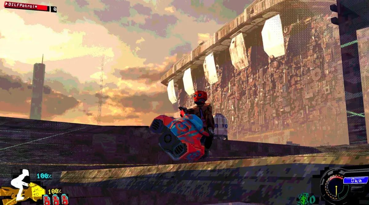 Z Desolation Of Rain World nadchodzi głośny i szybki wyścigowiec w klimacie cyberpunku