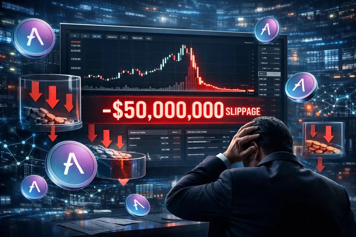 Minus $50M za jednym kliknięciem: Wieloryb traci fortunę na zakupie $AAVE z powodu ekstremalnego poślizgu