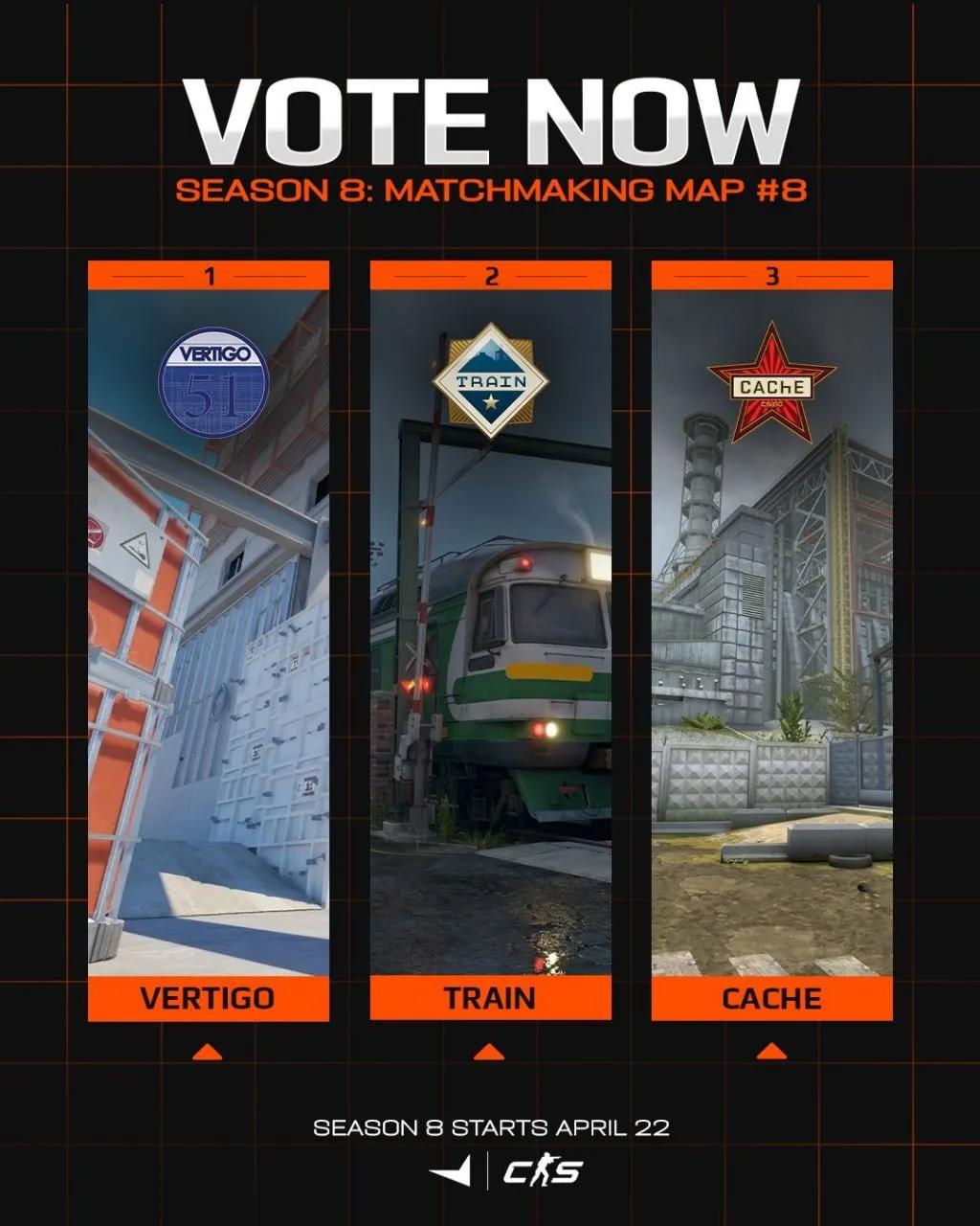 FACEIT ogłosił rozszerzenie puli map na sezon 8