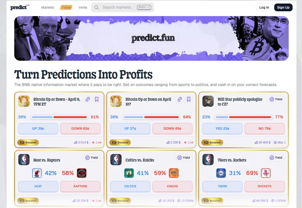 Binance Wallet integruje rynki predykcyjne Predict.fun w łańcuchu BNB