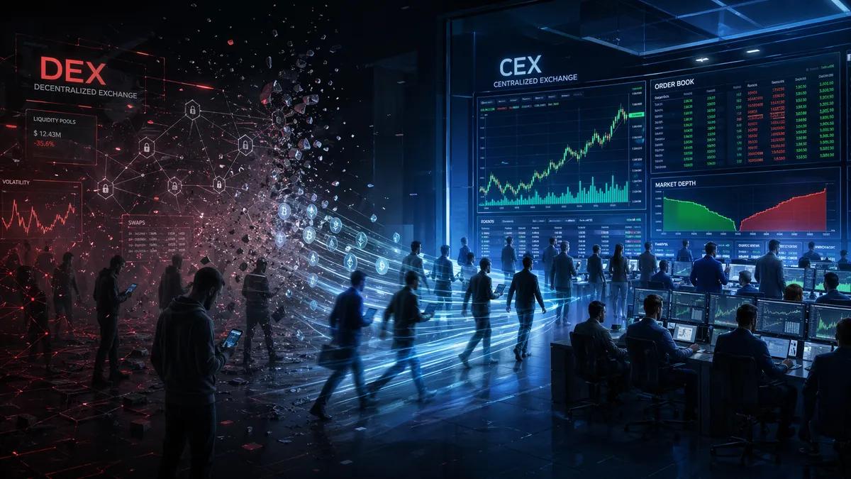 Traderzy masowo przechodzą z DEX na CEX