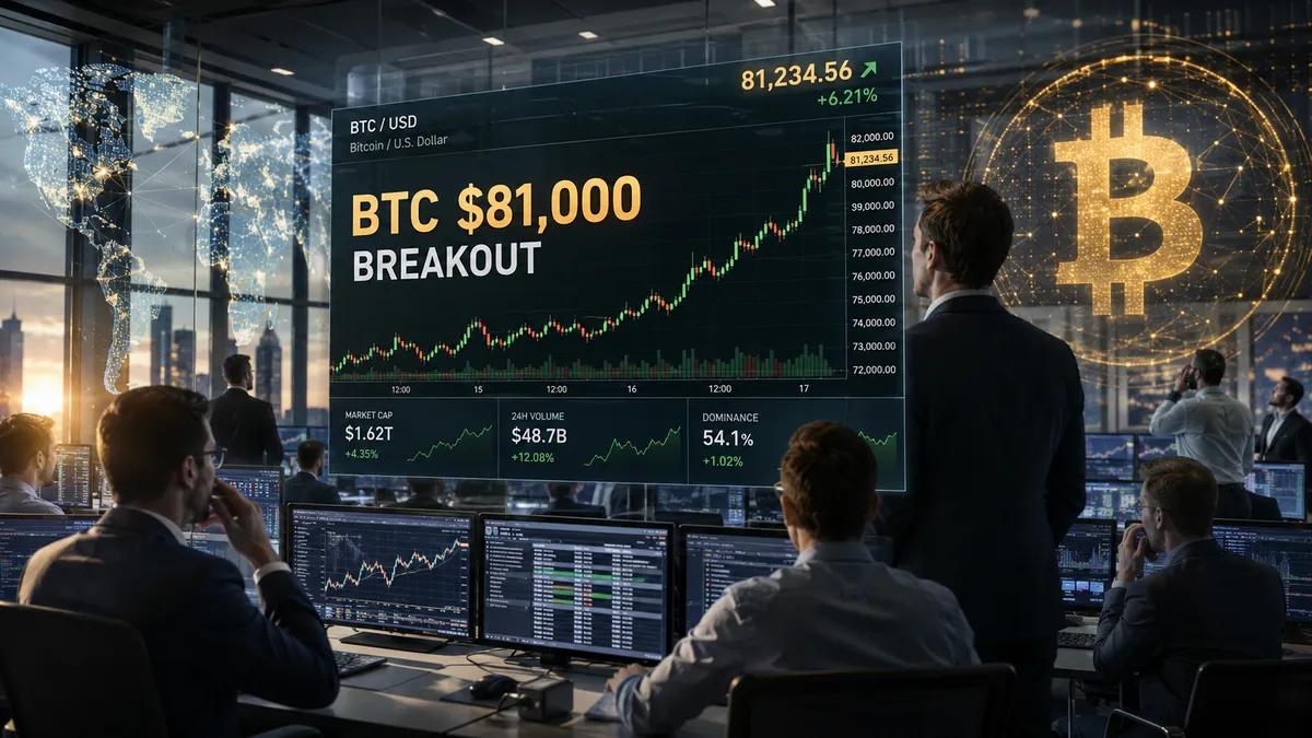 Rynek kryptowalut w maju 2026 r.: Bitcoin przekroczył poziom 81 000 USD