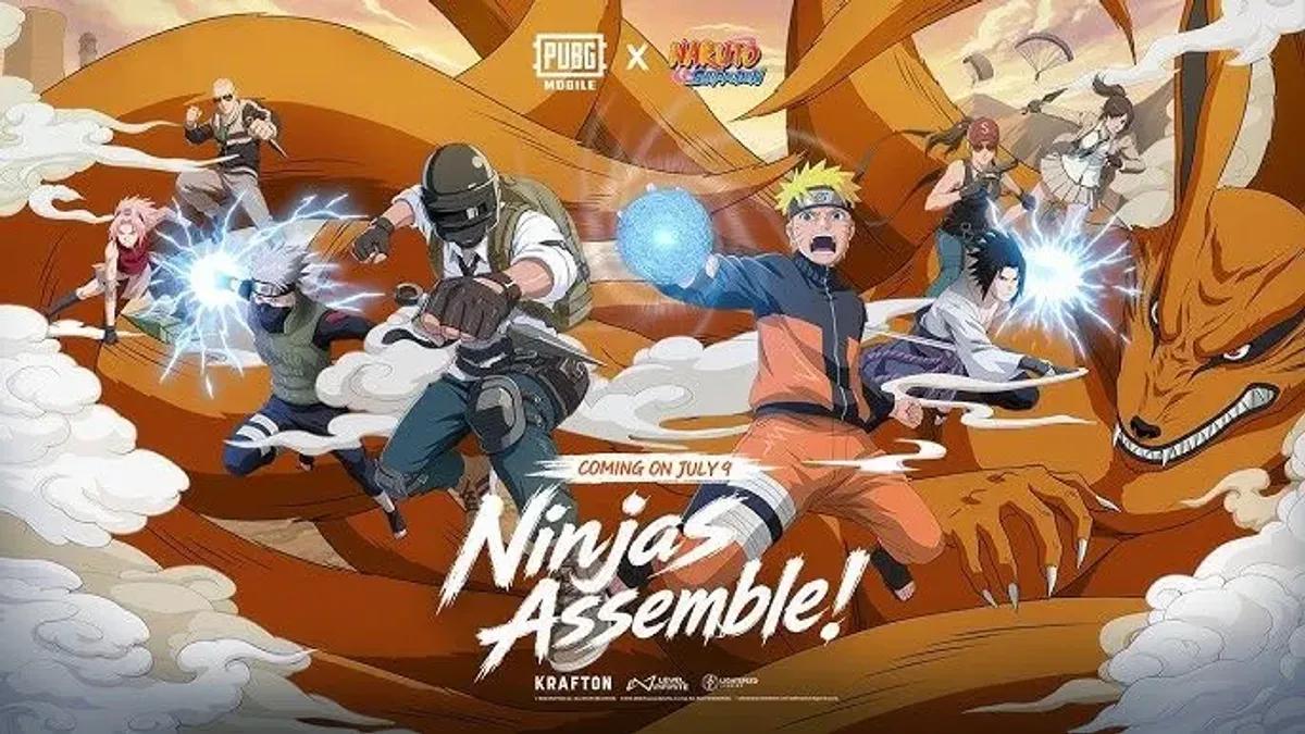 PUBG Mobile ujawnia 9 skórek postaci Naruto Shippuden