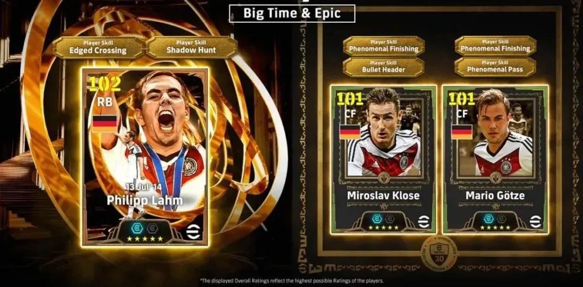 W grze „eFootball 2026” pojawił się pakiet „Germany 2014 Epic Pack” z Klose i Götze