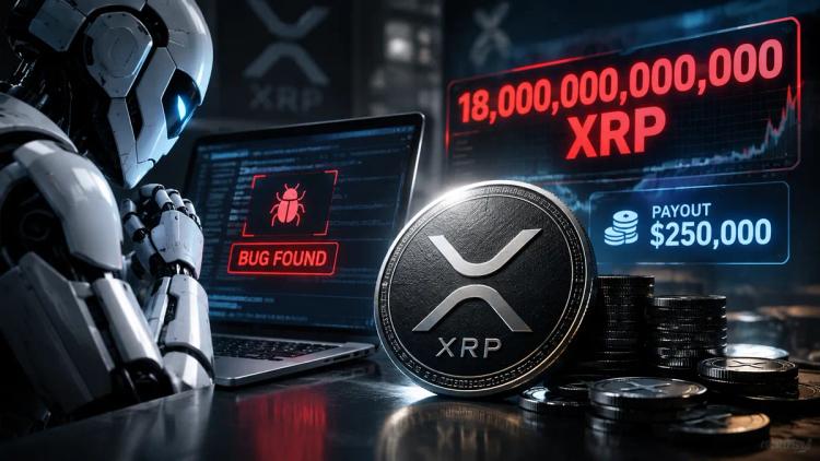 Sztuczna inteligencja wykryła błąd, który mógł doprowadzić do wygenerowania 18 bilionów XRP. Nagroda wyniosła 250 000 dolarów.