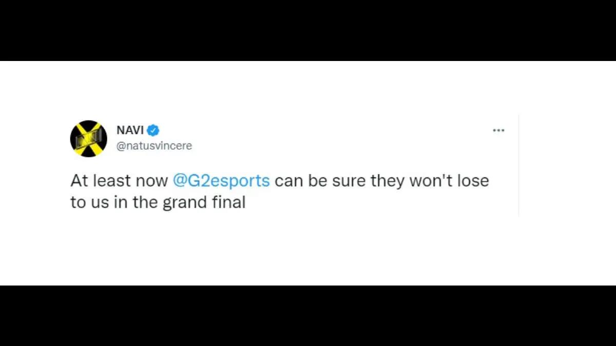 Jakość trollingu — NAVI żartował z G2 Esports