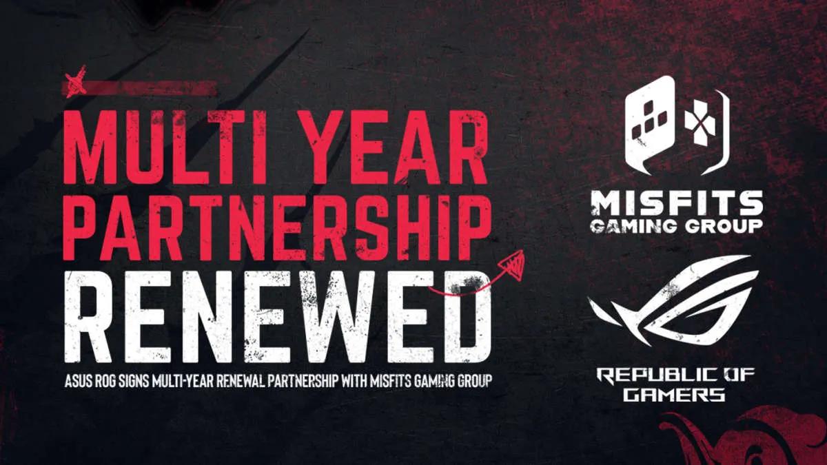 Misfits Gaming Group odnawia partnerstwo z Republic of Gamers