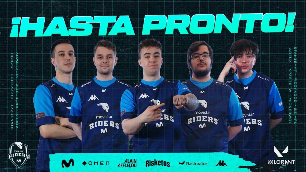 Movistar Riders rozpuszcza kompozycję w VALORANT