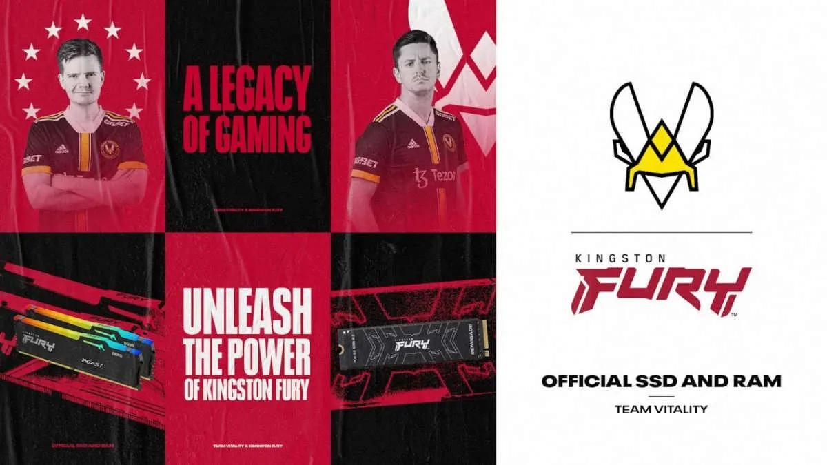 Kingston FURY zostaje nowym partnerem Team Vitality