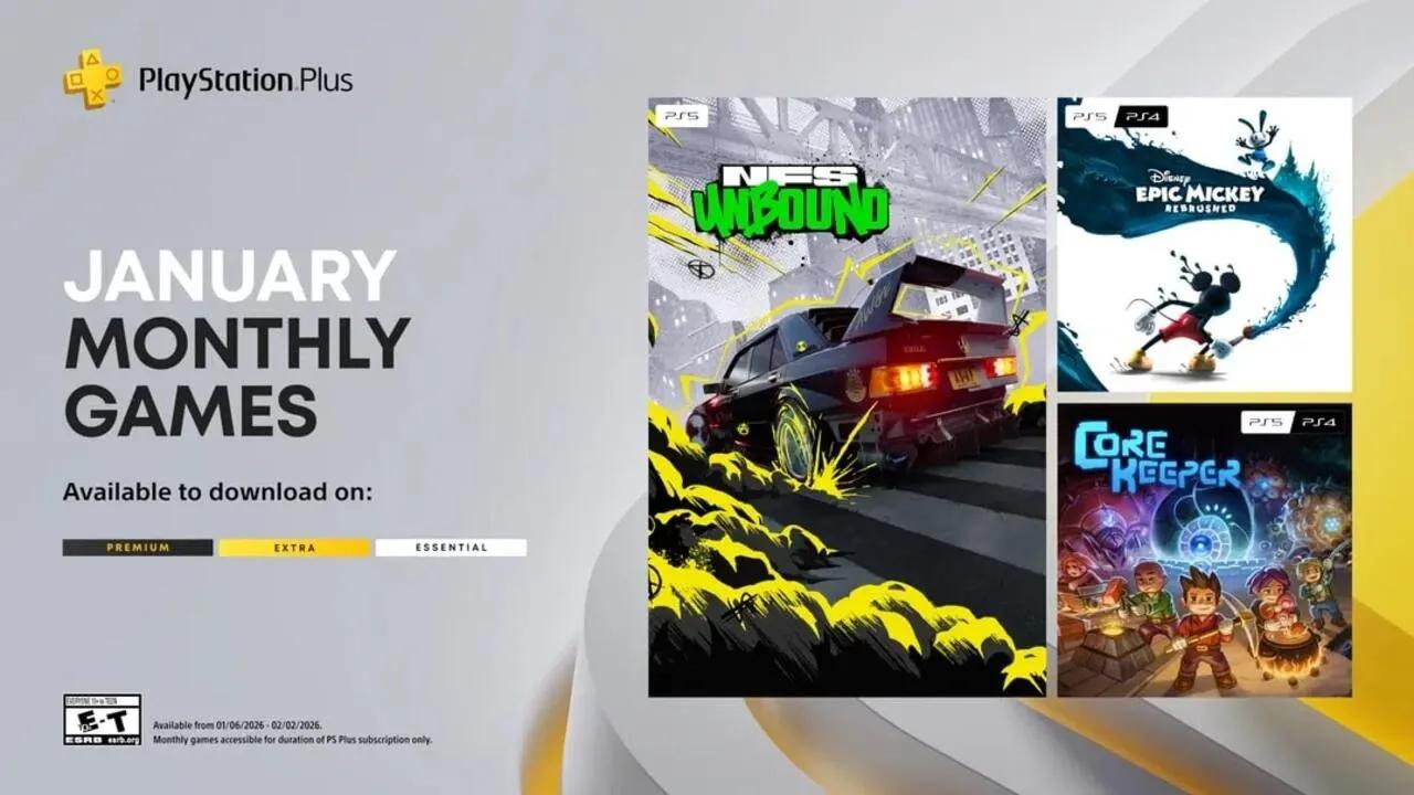 Gry PlayStation Plus na styczeń 2026 roku