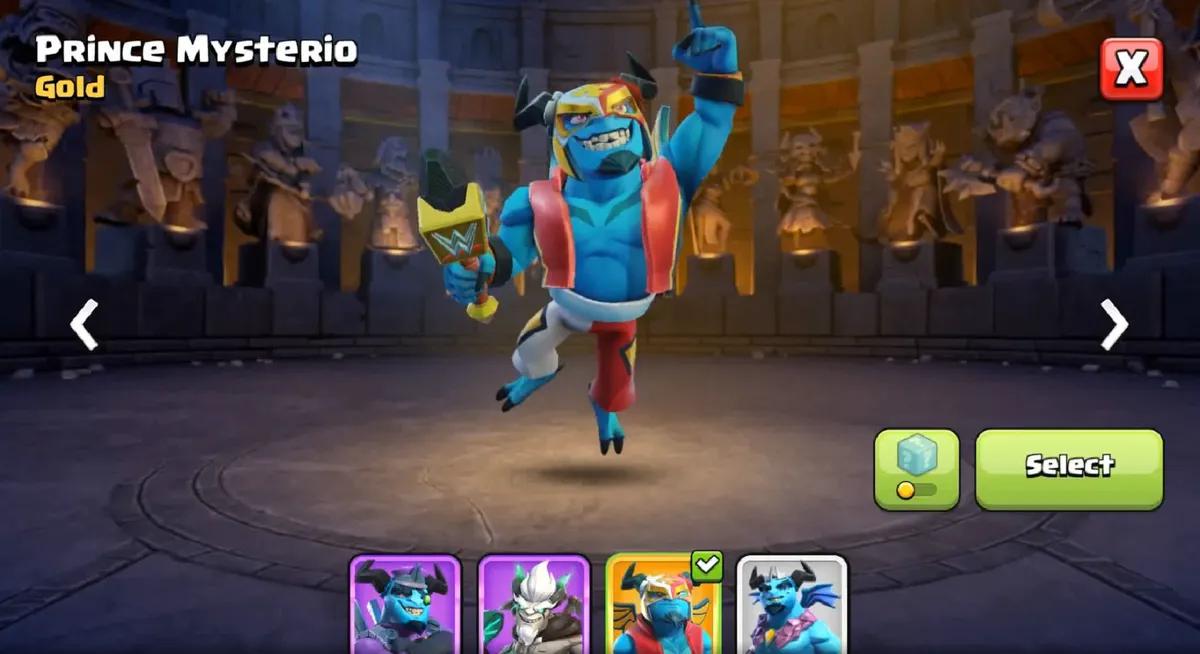 Clash of Clans x WWE: Prince Mysterio na czele sezonu Gold Pass w kwietniu 2025 r.