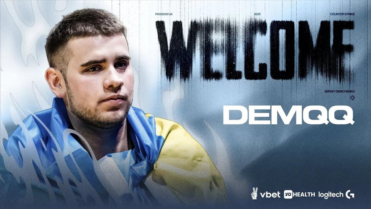 Ukraiński gracz e-sportowy DemQQ dołącza do składu Passion UA CS2