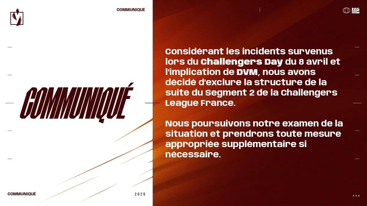 Francuski zespół DVM zdyskwalifikowany z VALORANT Challengers 2025 France: Revolution Stage 2 po bójce wywołanej przez fanów