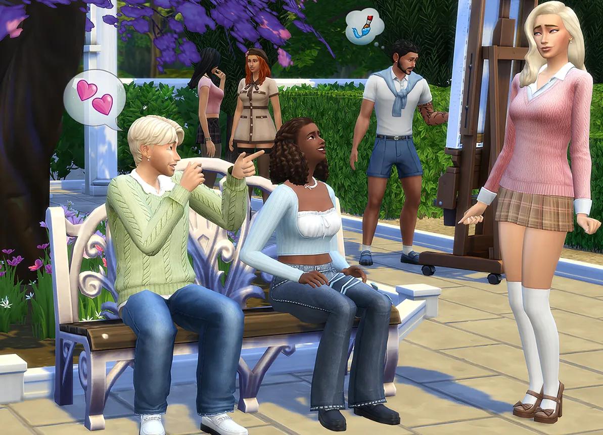 Sims 4 właśnie stał się bardziej chaotyczny, starszy i jakoś bardziej modny — a życie studenckie znów nabiera tempa