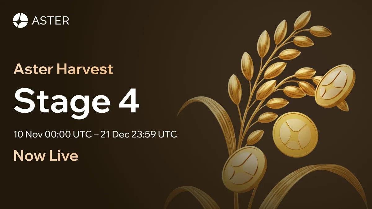 Aster DEX uruchamia 4 etap programu Harvest