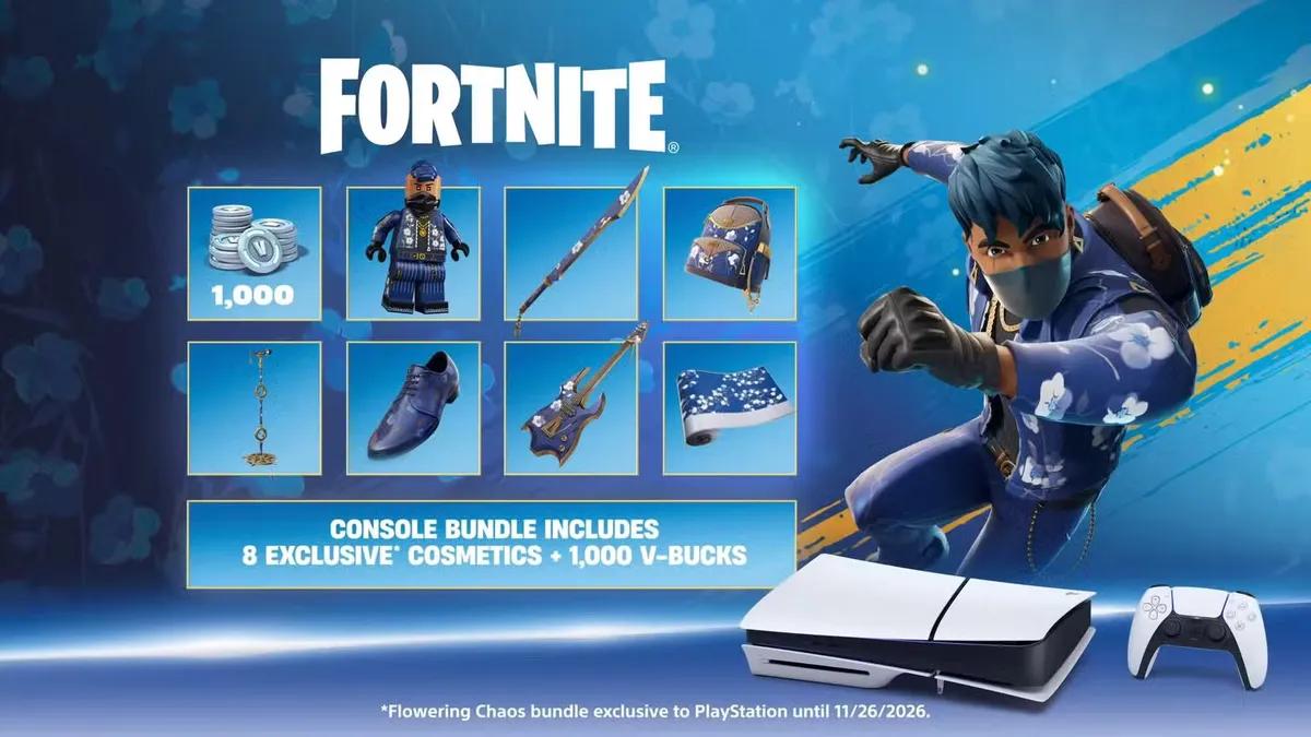 Sony potwierdza zestaw PS5 na Czarny Piątek 2025 zawierający Fortnite: Kwitnący Chaos