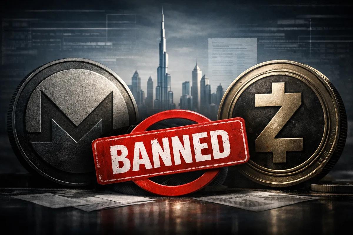 Dubaj zakazuje tokenów prywatności: Nowy cios dla Monero i Zcash w regulacjach dotyczących kryptowalut