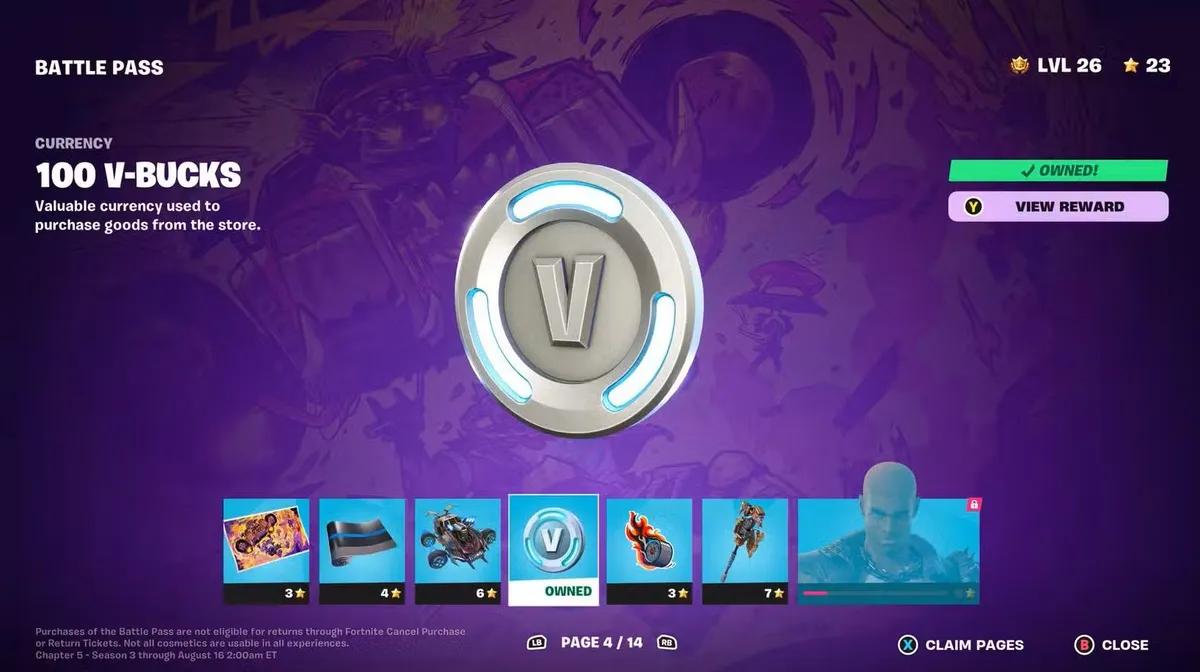 Fortnite ogłasza zmiany w cenach V-dolców i nagrodach za przepustki bojowe