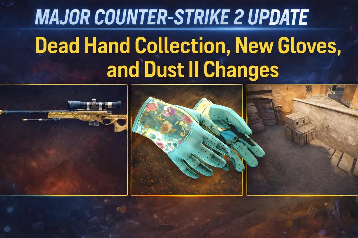 Duża aktualizacja Counter-Strike 2 wprowadza kolekcję Dead Hand, nowe rękawice i zmiany w Dust II
