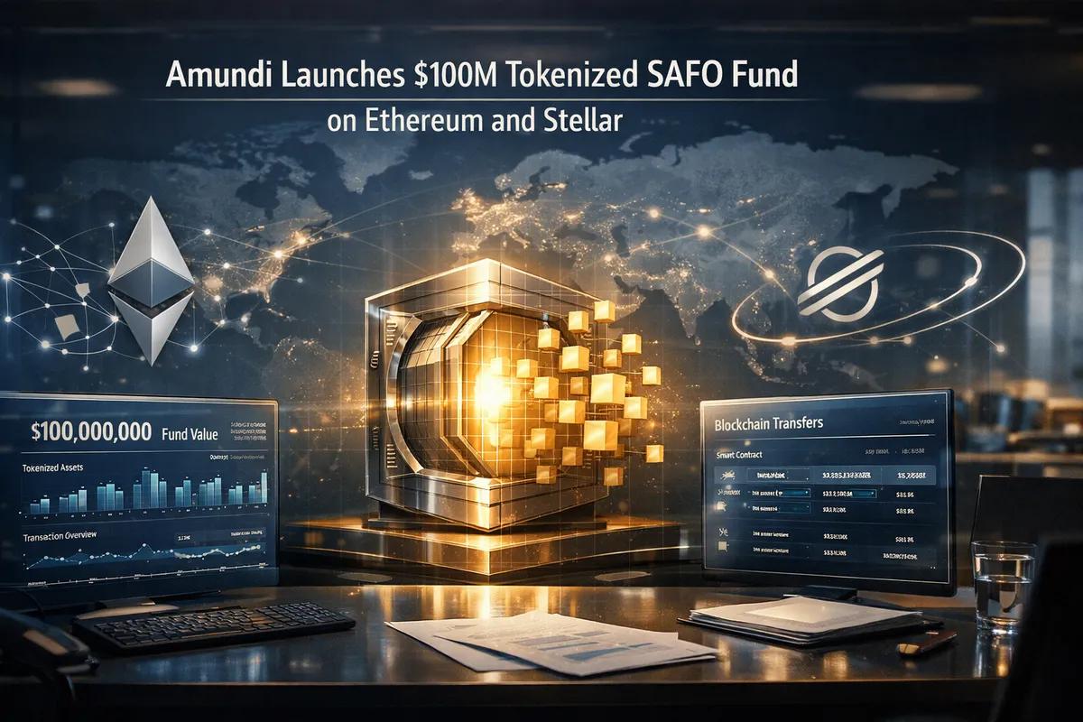 Amundi uruchamia tokenizowany fundusz SAFO o wartości 100 mln USD na platformach Ethereum i Stellar