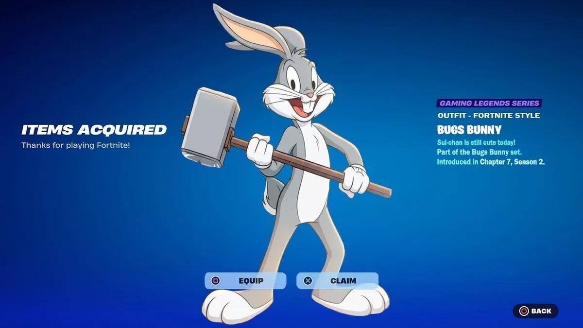 Fortnite dodaje skórkę Królika Bugsa — oto jak ją odblokować